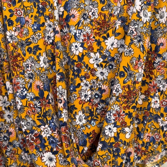 West Floral Camisole Top - Yellow and Blue - Picture 2 of 4